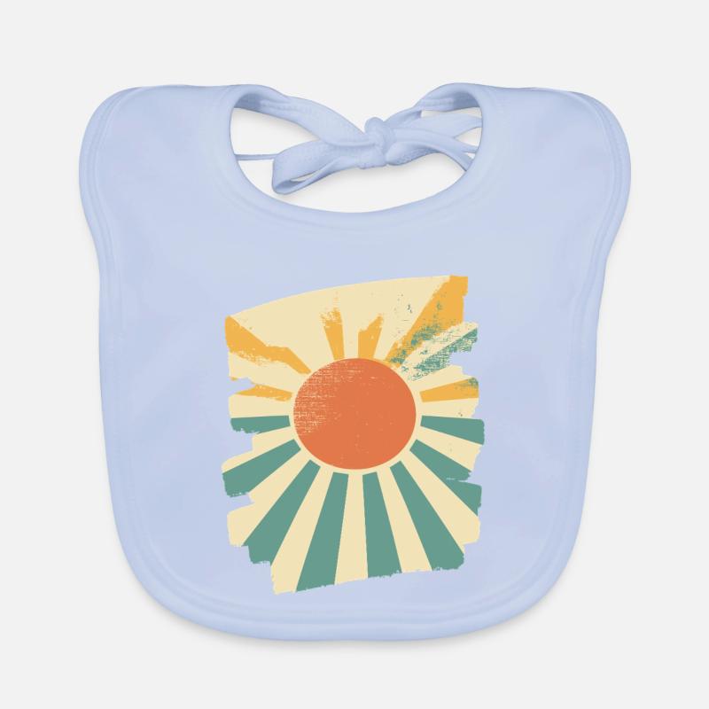 Coucher de soleil d’été Bavoir bio Bébé