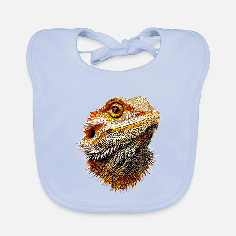 Bartagame Echse Bearded Dragon Süße Bartagamen Baby Bio-Lätzchen