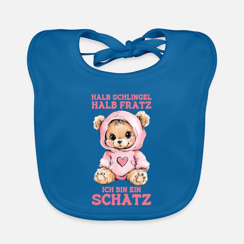 Bear Bear Half Rascal Half Grimace Treasure Organic Baby Bibs