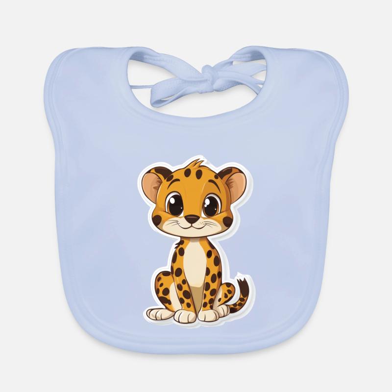 Guépard mignon Bavoir bio Bébé