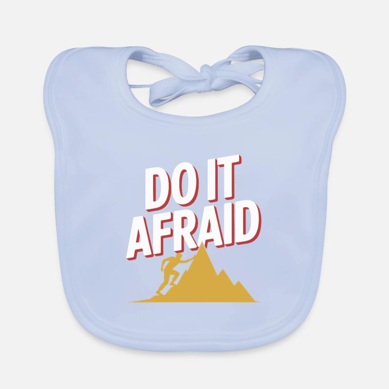 Do It Afraid Mut Weiterentwicklung Motivation Baby Bio-Lätzchen
