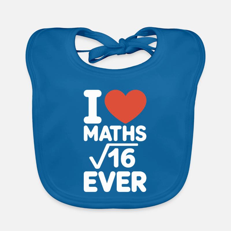 Mathe I Love Maths Mathematik Nerd Mathe Lehrer Baby Bio-Lätzchen