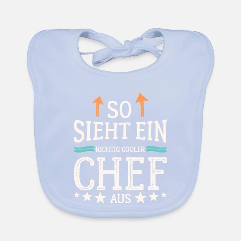 So sieht ein richtig cooler Chef aus Baby Bio-Lätzchen