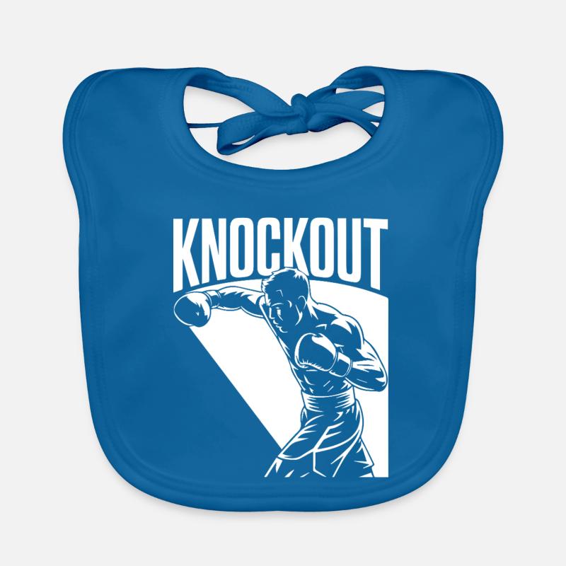Knockout - Baby Bio-Lätzchen - Pfauenblau