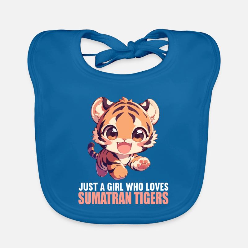 Sumatran tiger Organic Baby Bibs