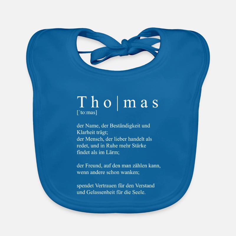Thomas Definition Typografie  Baby Bio-Lätzchen