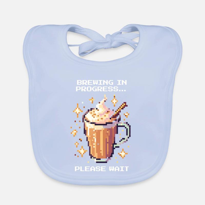 Chai brewing – please wait | Chai Latte Organic Baby Bibs