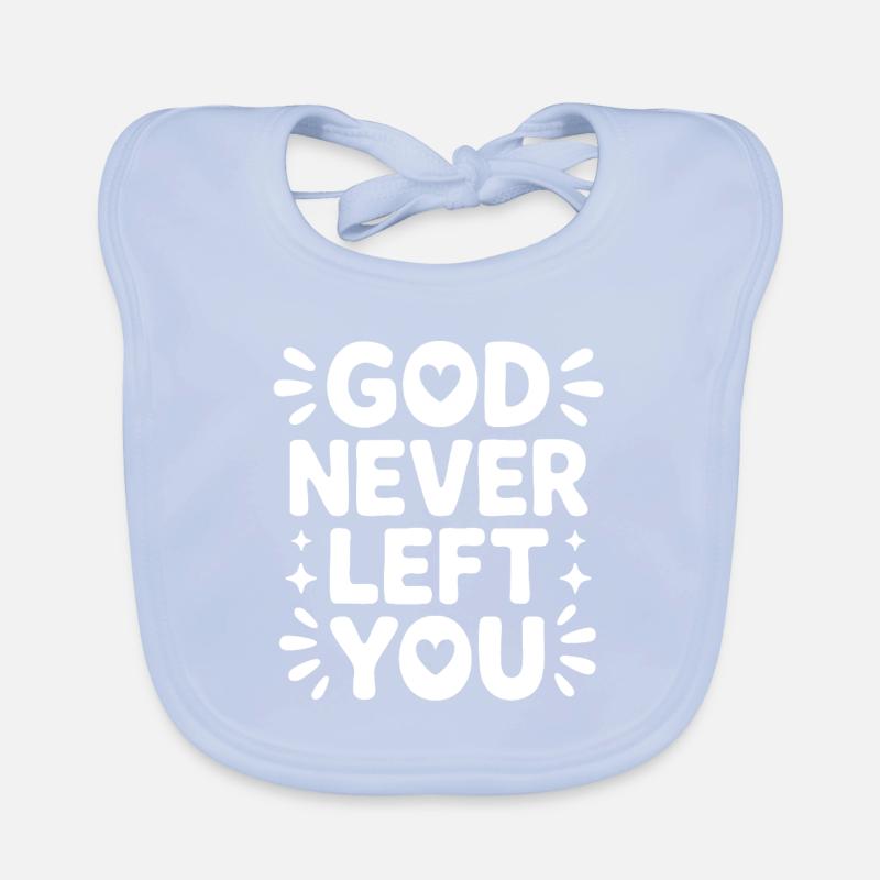 Dieu ne t'a jamais quitté Bavoir bio Bébé