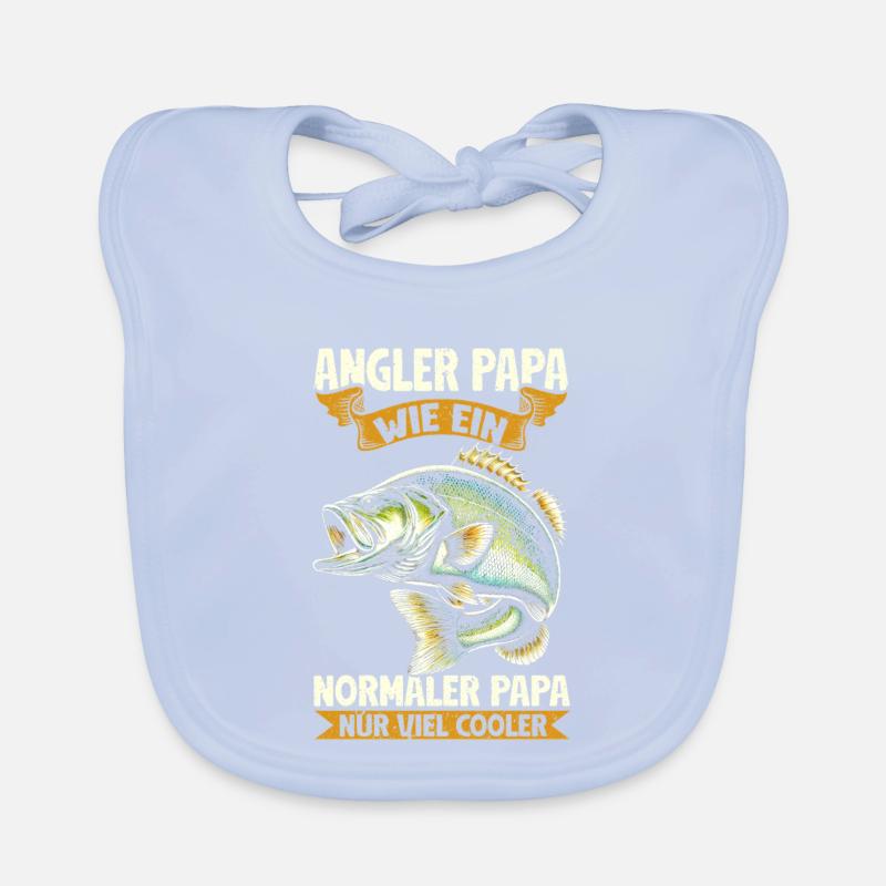 Angler dad like a normal dad only cooler Organic Baby Bibs