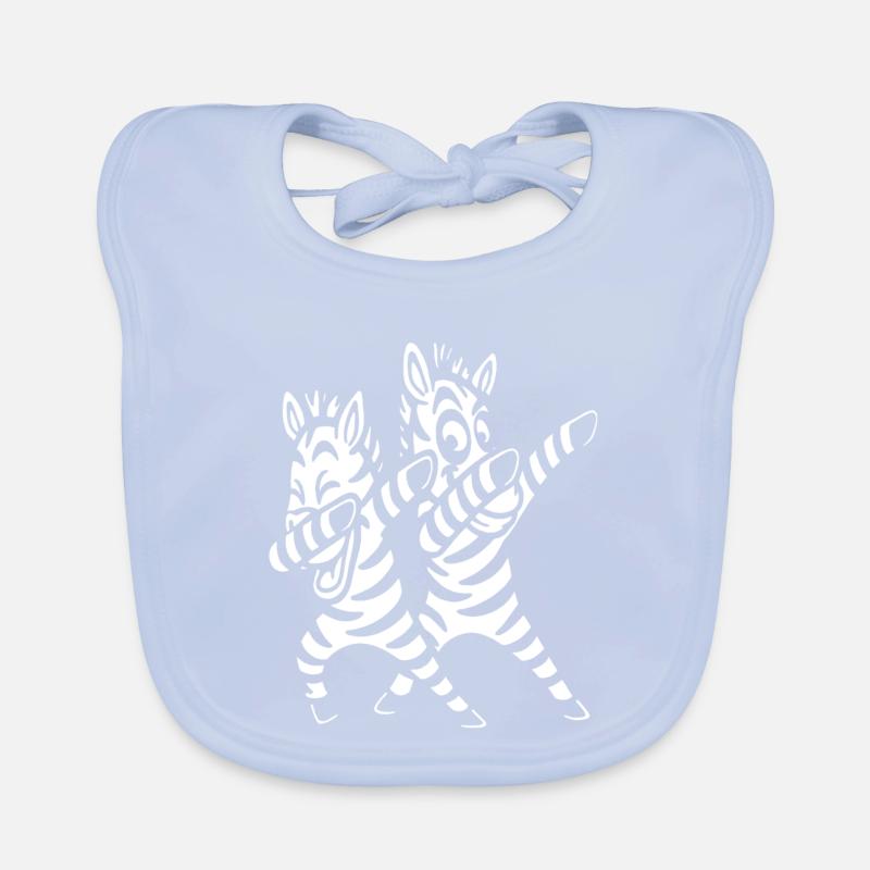 Dabbing Zebras Tanzen Baby Bio-Lätzchen