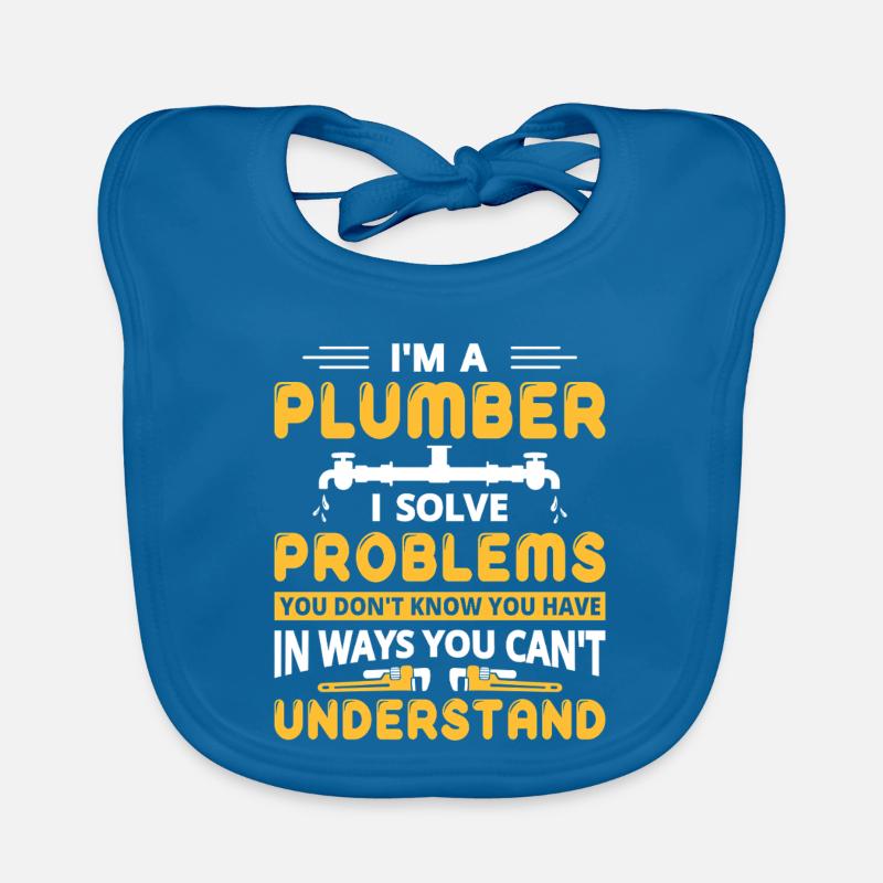 Heating Engineer Heating Construction Plumber Plumber Organic Baby Bibs