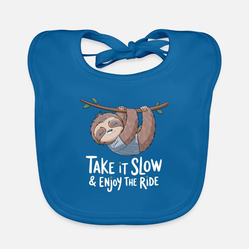 Relaxed Sloth: Take It Slow & Enjoy Organic Baby Bibs