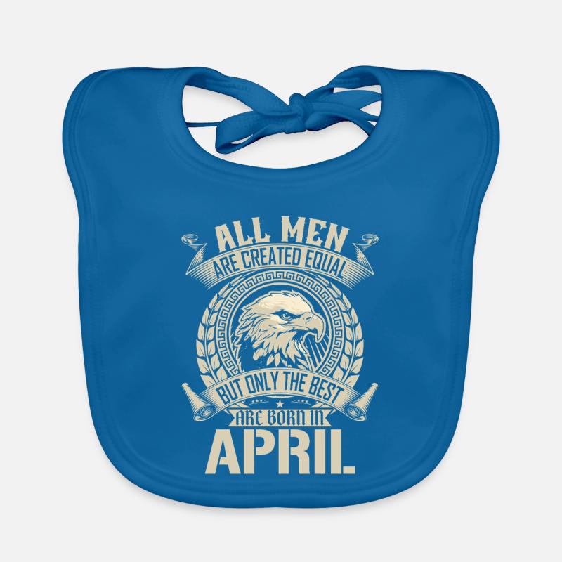 Motif du mois de naissance d'avril de Eagle Pride Bavoir bio Bébé