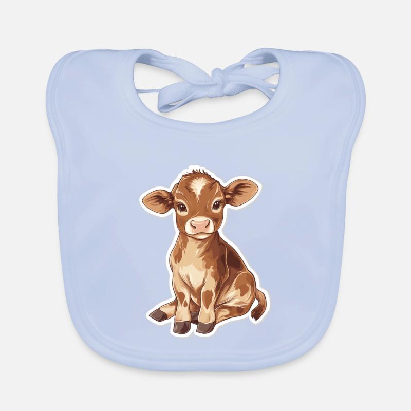 Vache Bavoir bio Bébé