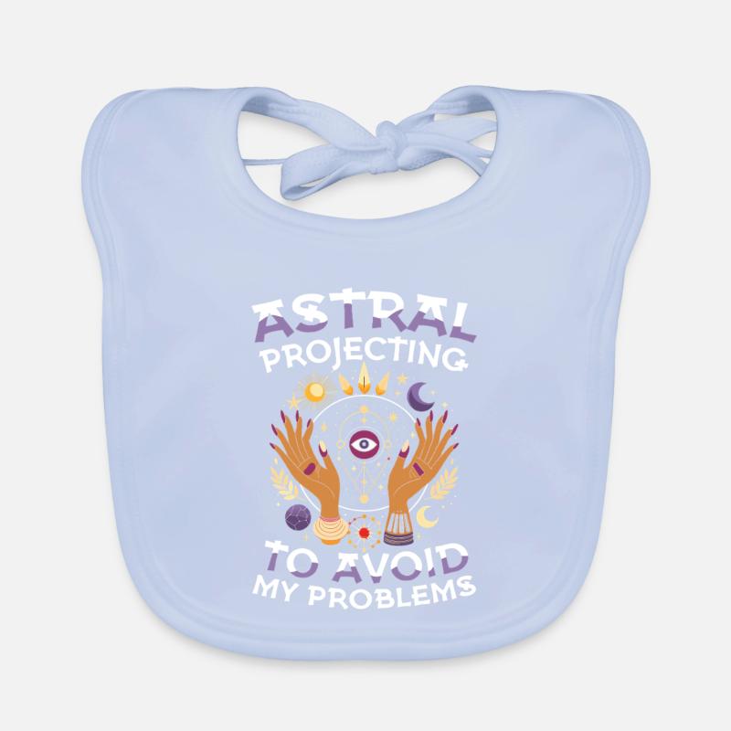 Astral projection against my problems Organic Baby Bibs