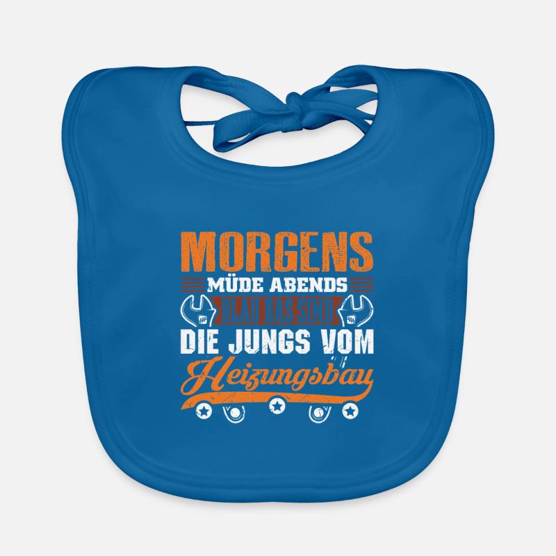 Heating Engineer Heating Construction Plumber Plumber Organic Baby Bibs