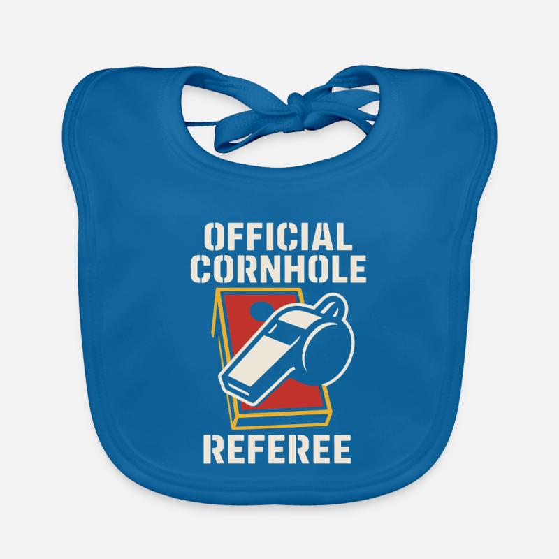 Cornhole Refere Official Referee Organic Baby Bibs