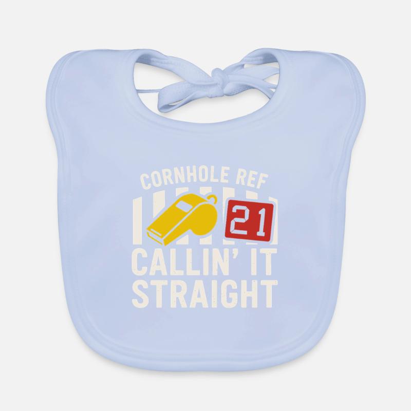Cornhole Refere Official Referee Organic Baby Bibs