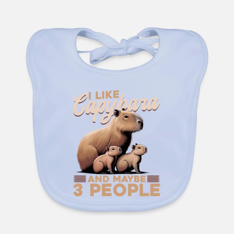Funny Capybara Baby Bio-Lätzchen