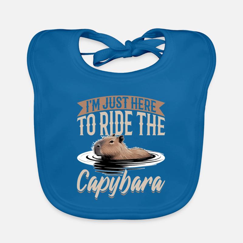 Funny Capybara Baby Bio-Lätzchen