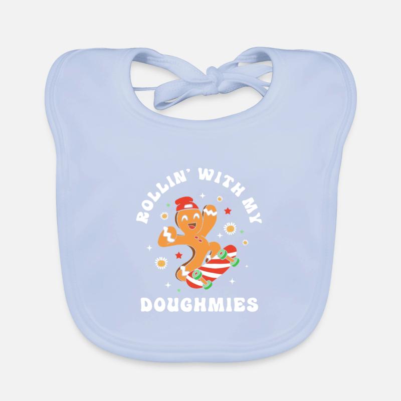 Gingerbread Christmas Gingerbread Man Gingerbread Organic Baby Bibs