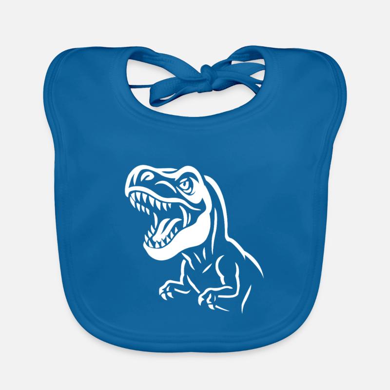 Graphique T-Rex contrasté Bavoir bio Bébé