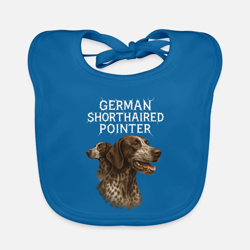 German Shorthaired Pointer Organic Baby Bibs