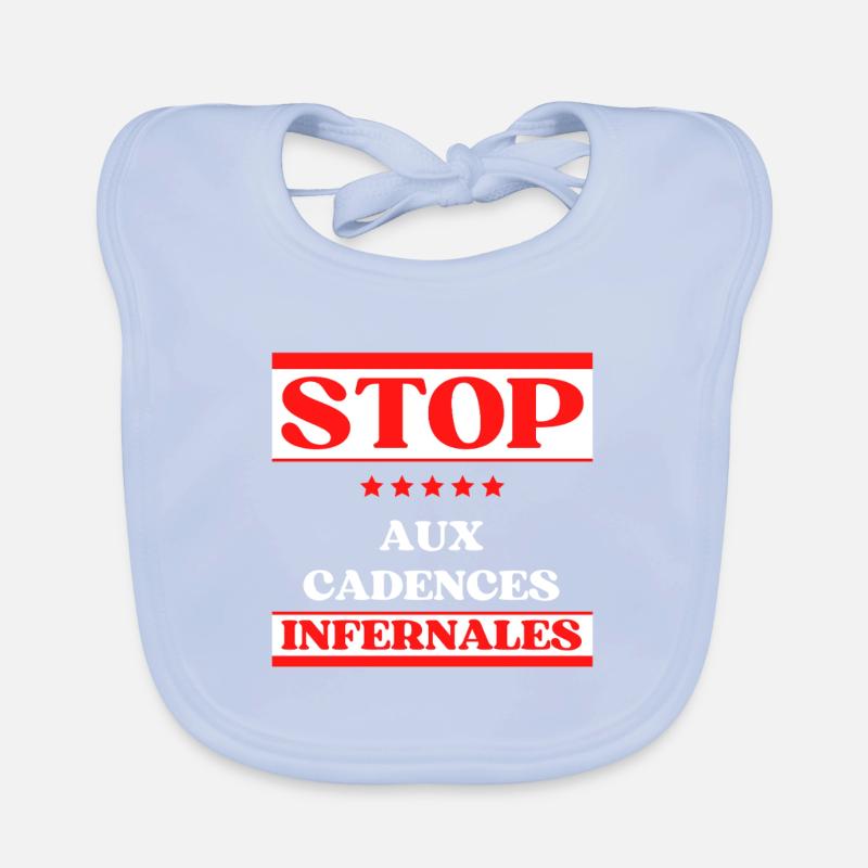 STOP the infernal pace Organic Baby Bibs