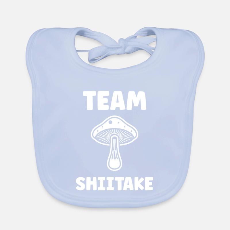 Team Shiitake Mushroom Organic Baby Bibs