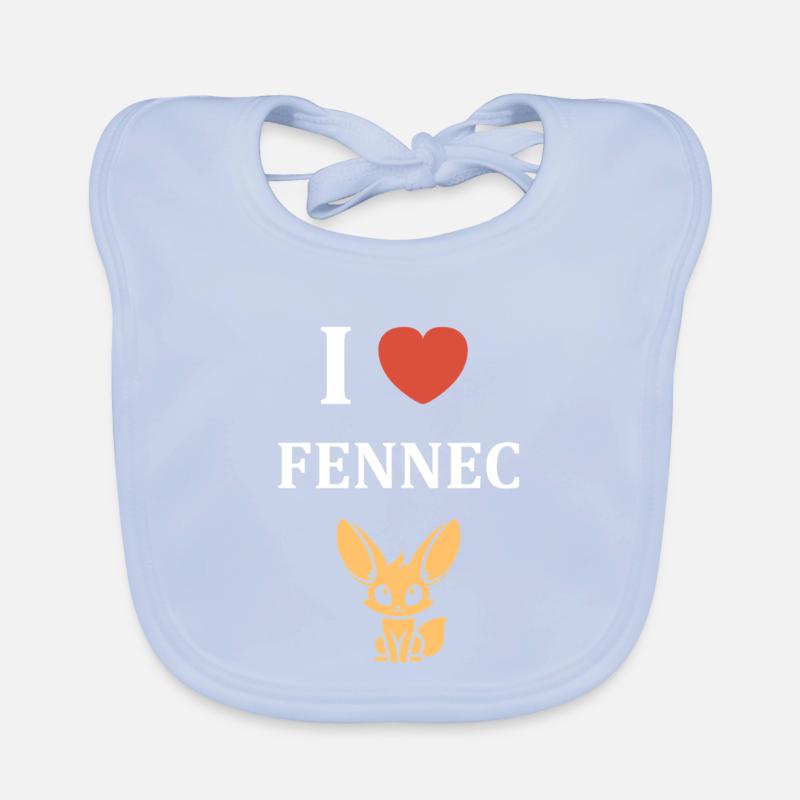 J aime Fennec Design Tee Bavoir bio Bébé