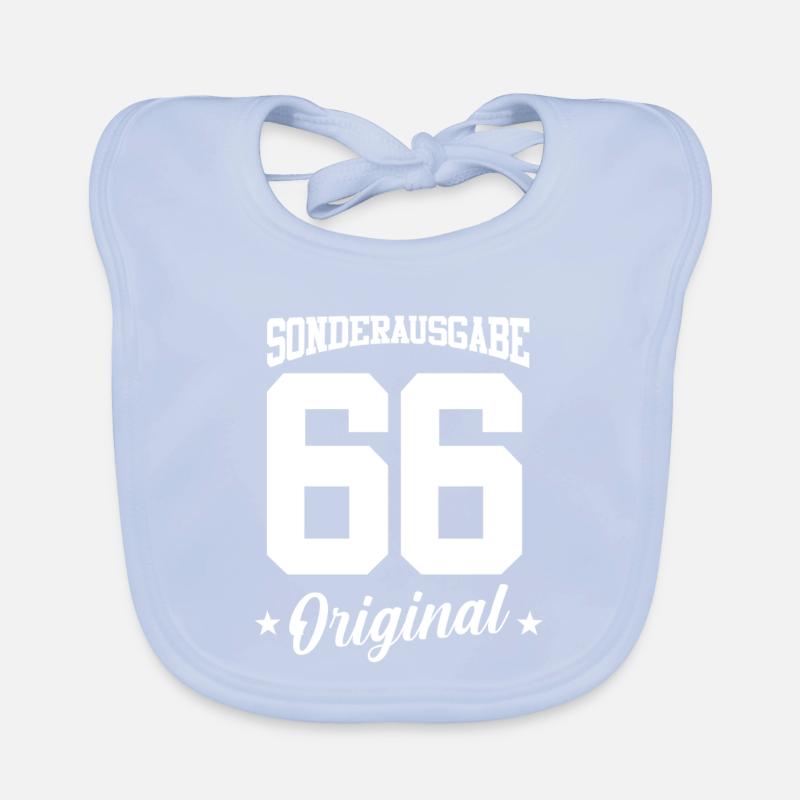 66 Birthday Organic Baby Bibs