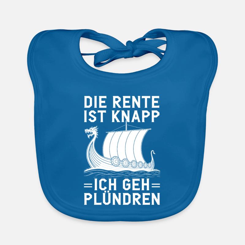 Rente Knapp Wikinger Plünderer Baby Bio-Lätzchen