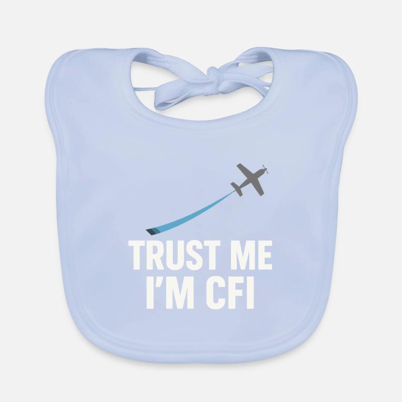 Fluglehrer Cfi Pilot Luftfahrtlehrer Baby Bio-Lätzchen