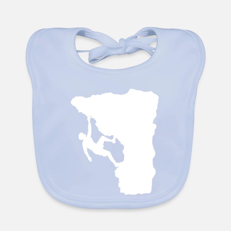 Climber on the ledge Organic Baby Bibs