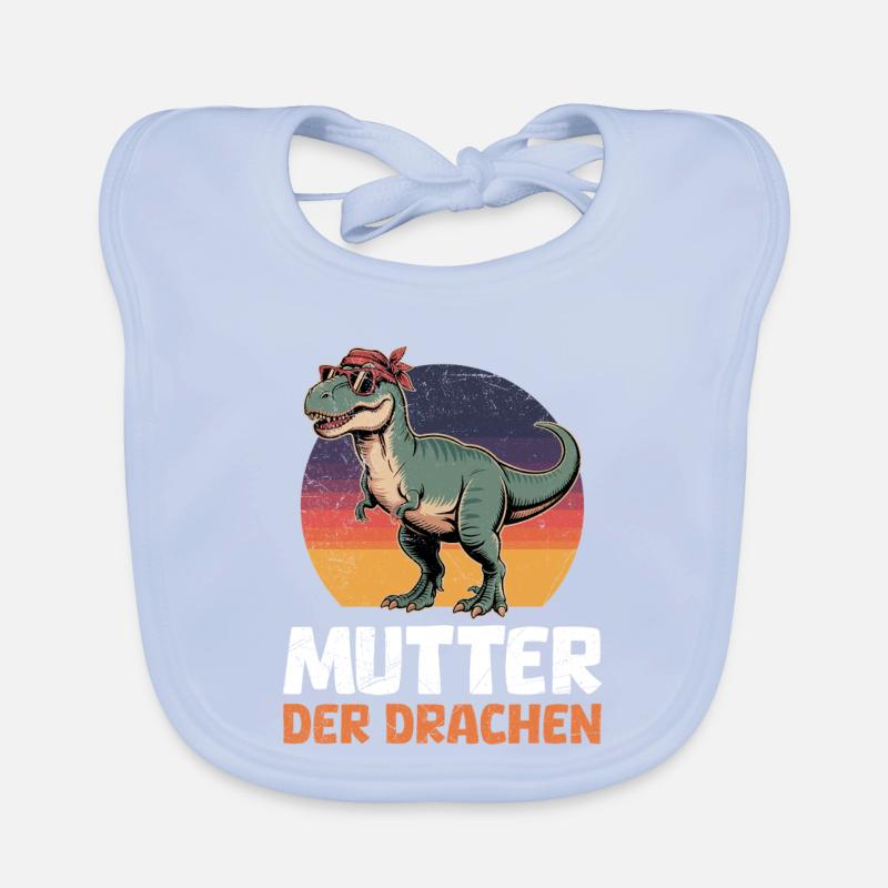 Werdende Mama MUTTER DER DRACHEN Lustiges Baby Bio-Lätzchen