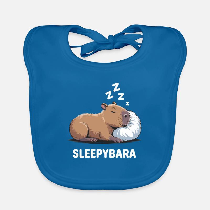 Sleepybara Capybara Schlafen Baby Bio-Lätzchen