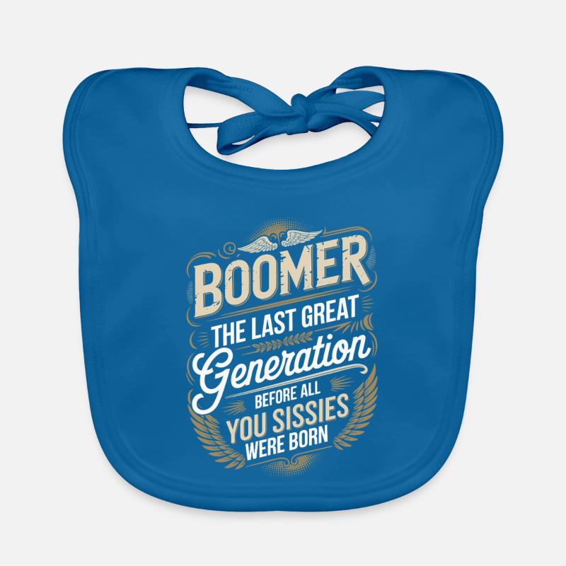 Boomer Letzte Große Generation Spruch Baby Bio-Lätzchen
