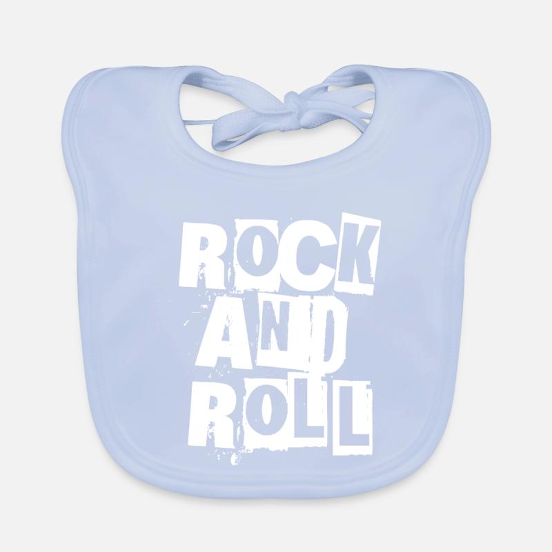Rock'n'Roll-Grunge-Typografie Baby Bio-Lätzchen
