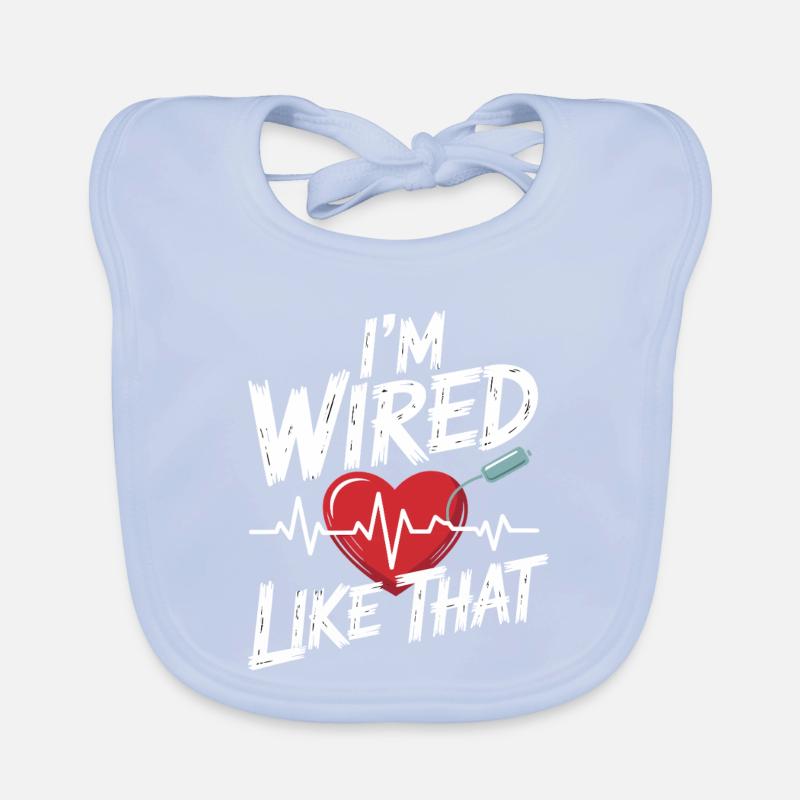 I'm networked heartbeat Organic Baby Bibs