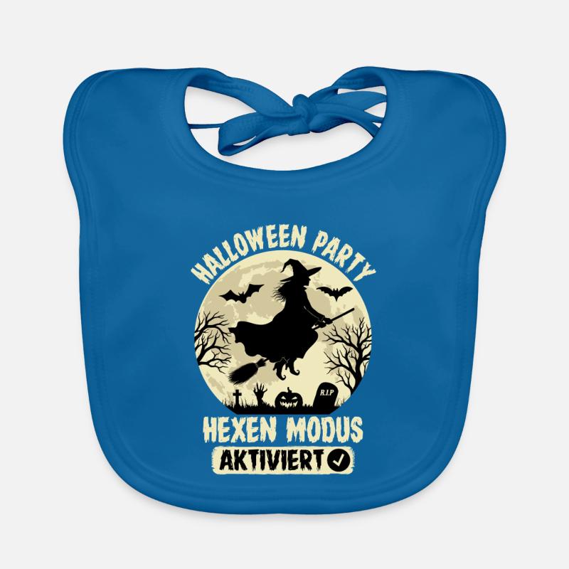 Halloween Party Witches Mode Enabled Organic Baby Bibs