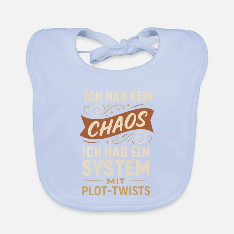 No Chaos – A System with Plot Twists Saying Organic Baby Bibs