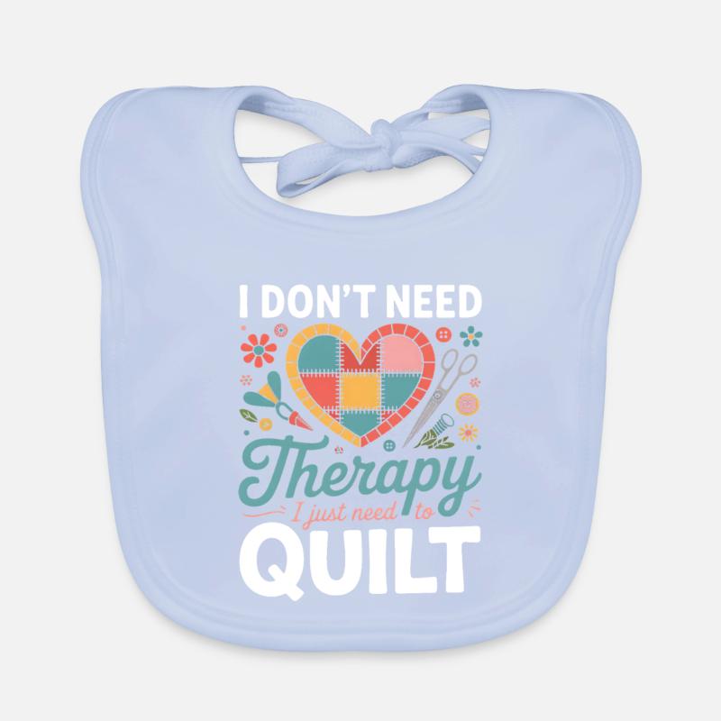Patchwork Heart Therapy Quilt Organic Baby Bibs