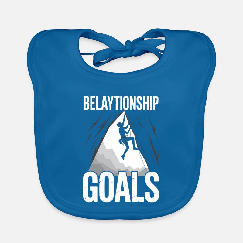 Klettern Bergsteigen Karabiner Bouldern Baby Bio-Lätzchen