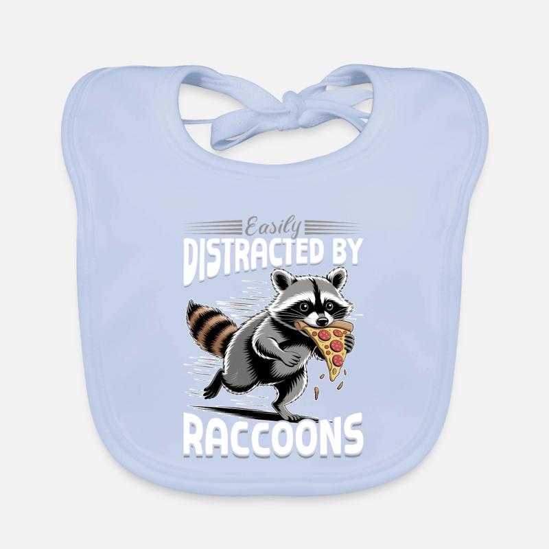 Drôle de raton laveur Bavoir bio Bébé