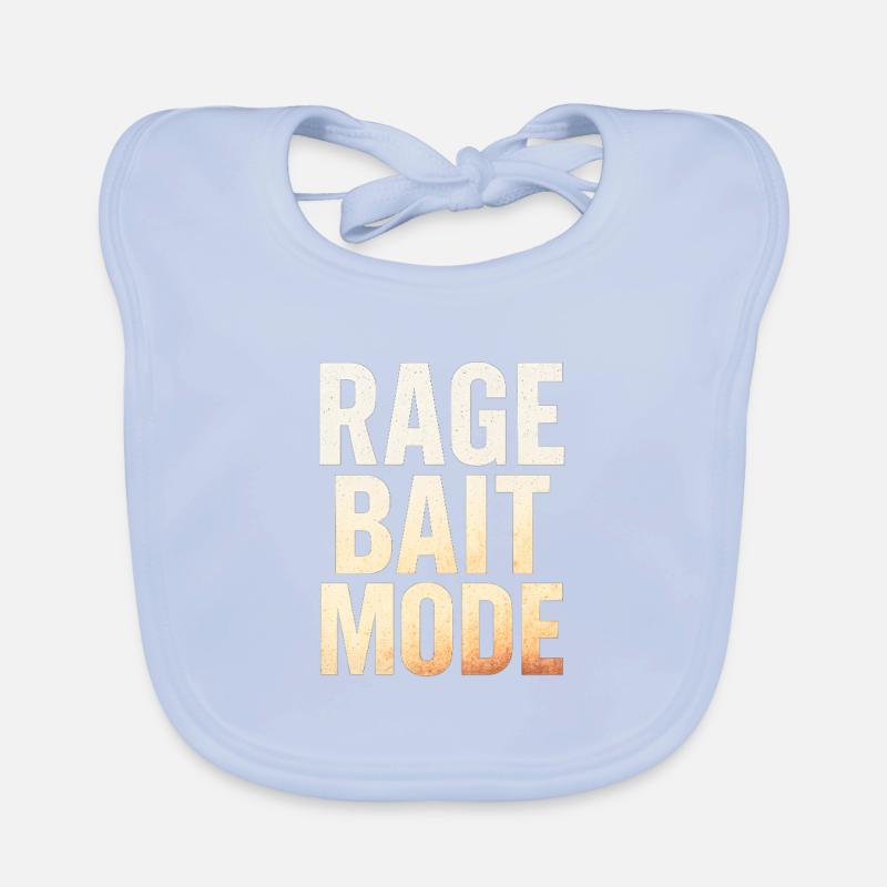 Rage Bait Mode, Funny Saying  Organic Baby Bibs