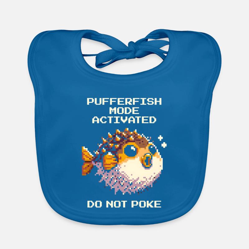 Pufferfish mode active: do not prick | Gaming Organic Baby Bibs