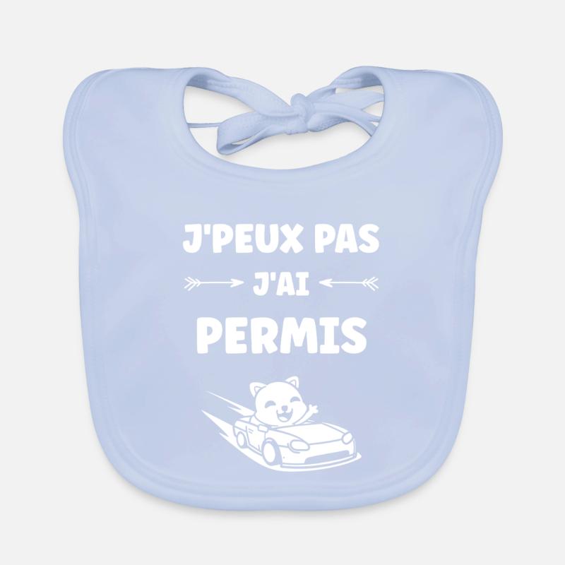 Young Driver, Young Driver, Driver's License Organic Baby Bibs
