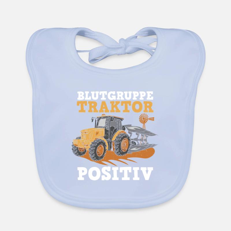 Farmer Farm Farmer Farmer Tractor Organic Baby Bibs