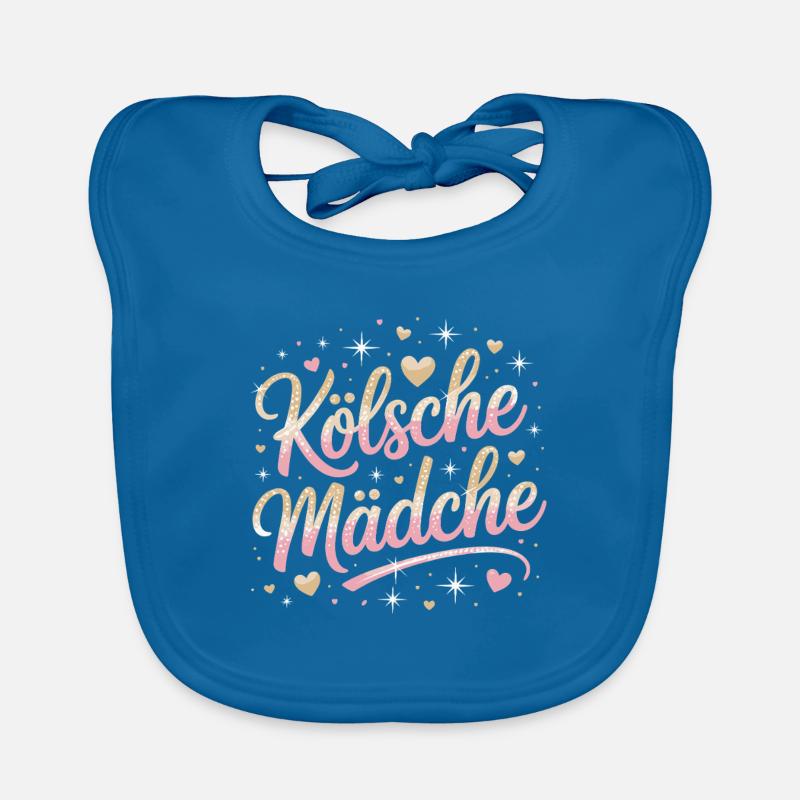 Kölsche Mädche Karneval Köln Kölle Kölsch Mädchen Baby Bio-Lätzchen