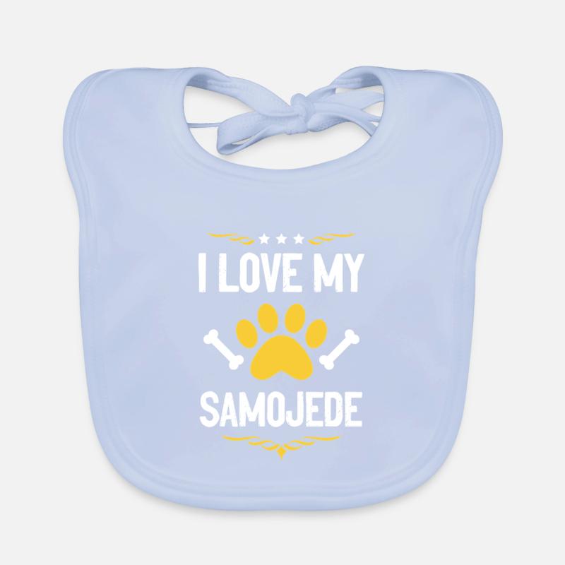 J’adore Samoyède Bavoir bio Bébé